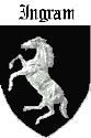 Ingram family Coat of Arms and Ingram Crest - horse