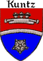 Kunz Coat Arms, Kuntz Coat Arms, Koontz Coat Arms, Kuntze Coat Arms, Crest