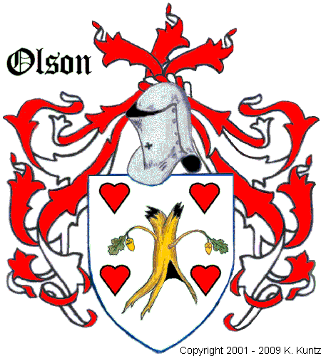 Olson Coat of Arms, Crest