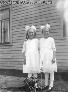 Frances Fischer 
and her younger sister Aggie