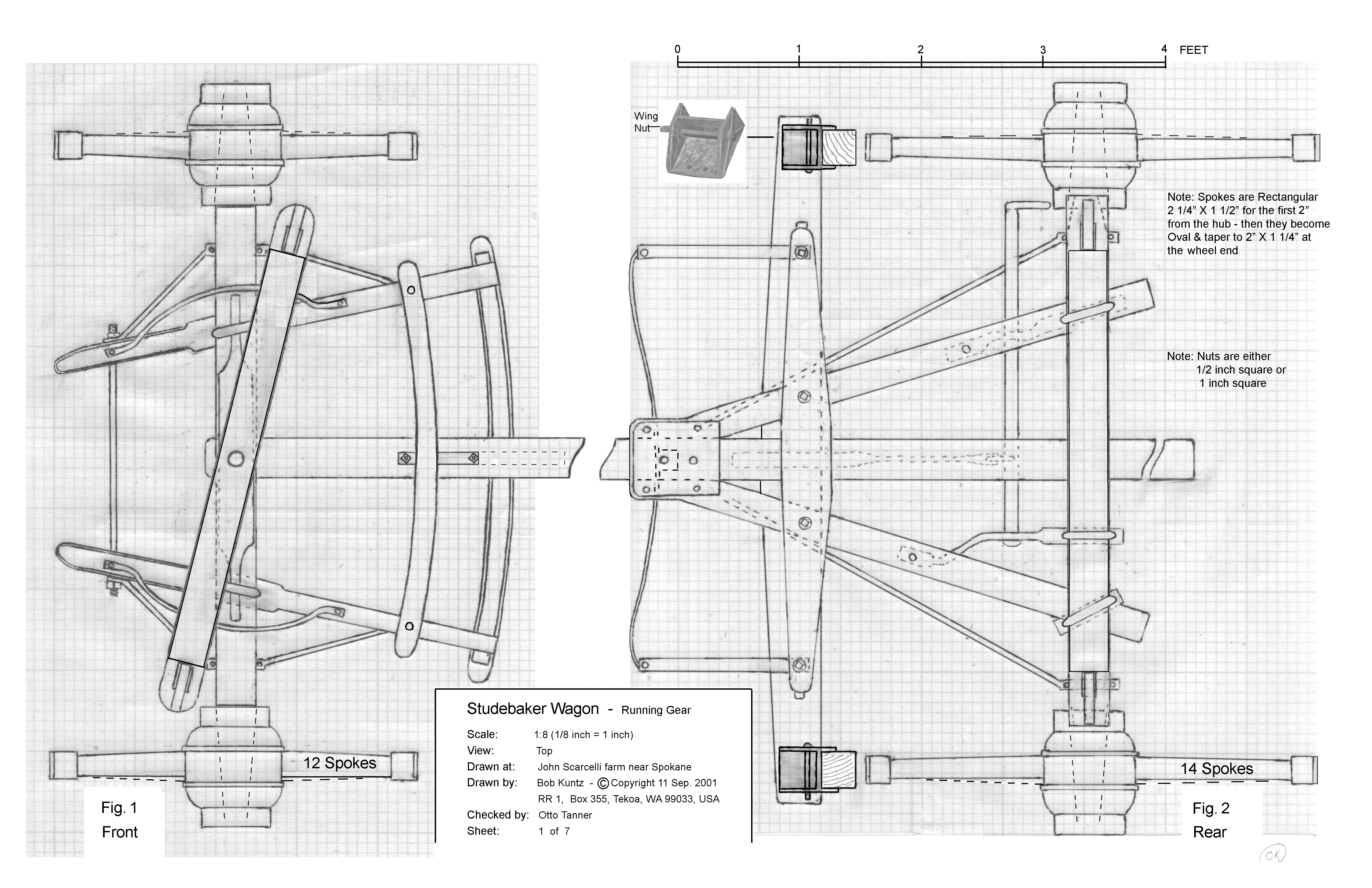 Studebaker Wagon Plans - Sheet 1 