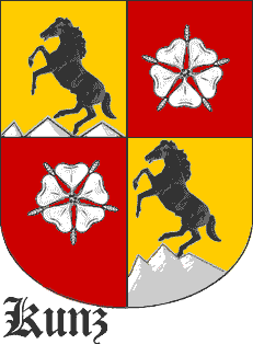 Kunz/Kuntz Coat of Arms, Kunz/Kuntz Crest