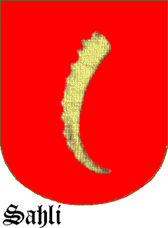 Sahli Coat of Arms, Sahli Crest, Shield Arms