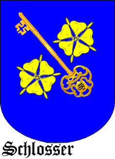 Schlosser Coat of Arms, Schlosser Crest, Arms