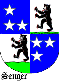 Senger Coat of Arms, Senger Crest, Arms