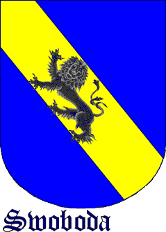 Swoboda Coat of Arms, Swoboda Crest, Arms